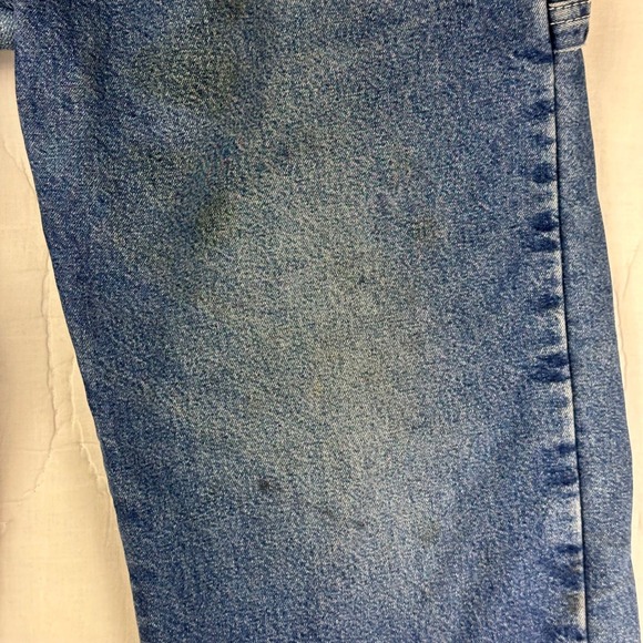 Dickies Mens Flannel Lined Carpenter Jeans Blue Denim Genuine Work Pants 32x30 - Picture 11 of 16